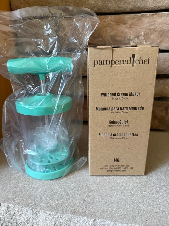 Pampered Chef Other - New Sealed Pampered Chef Whipped Cream Maker in Aqua Teal #1461